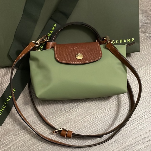 Longchamp Handbags - Longchamp Le Pliage Mini Pouch with Handle with unbranded Crossbody Strap